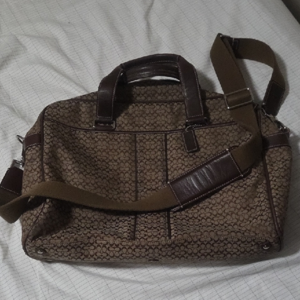 Coach Laptop Canvas Bag Reasonable Offers Considered